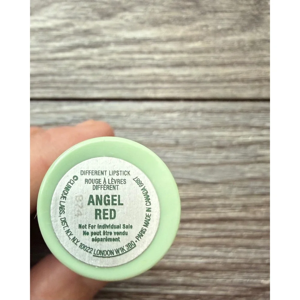 Clinique Different Lipstick Angel Red Lip Color Green Tube discontinued